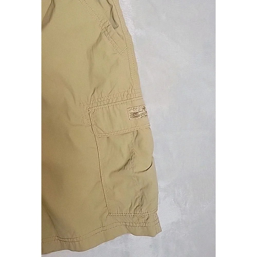 Izod Saltwater Cargo Shorts Mens 40 Beige‎ Flat Front 10